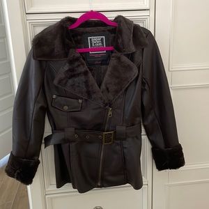 Faux leather look jacket, Paper Denim & Cloth, size small.